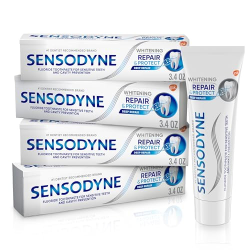 Sensodyne Repair and Protect Whitening Toothpaste 3.4 oz (Pack of 4)