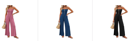 Sleeveless Casual Wide Leg Rompers Deal