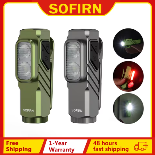 SOFIRN Mini ST10 1000LM EDC Flashlight USB C 14500 Rechargeable with Red Light