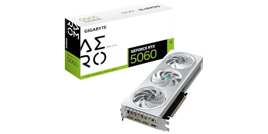 Gigabyte GeForce RTX 5060 Aero OC 8G Video Graphics Card