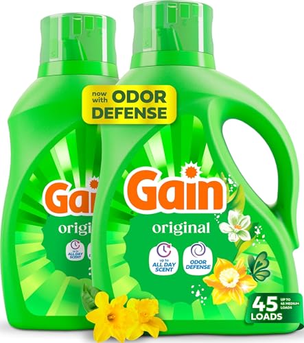 Gain Laundry Detergent Liquid Soap (Original Fresh) 2-Pack 65-Oz Deal