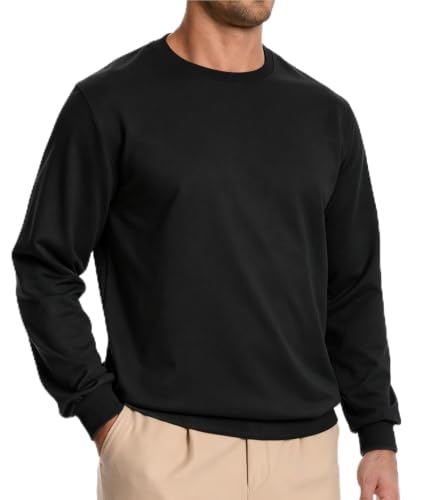 ZITY Men's Athletic Crewneck Lightweight Sweatshirt