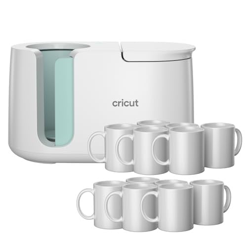 Cricut Mug Press + 12 Blank Mugs (12-Oz) Deal