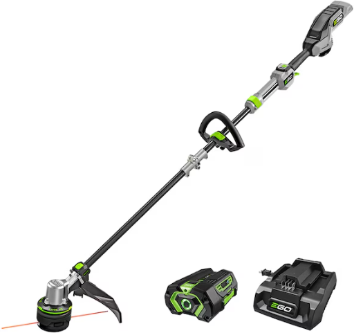 EGO POWER+ POWERLOAD with LINE IQ 56-volt 16-in Telescopic Shaft Battery String Trimmer 4.0 Ah