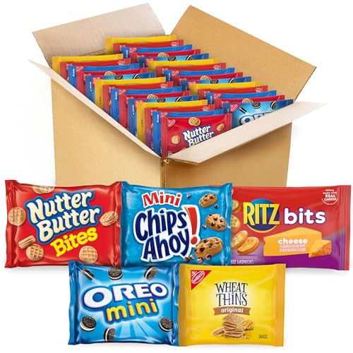 Nabisco Cookie & Cracker Variety Pack, 50 Snack Packs