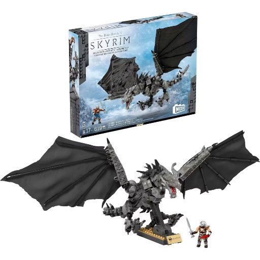 MEGA Skyrim Alduin The World Eater Collector Building Set, 619-Pieces