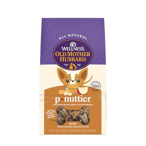 Old Mother Hubbard Wellness P-Nuttier Dog Biscuits 20oz Bag  Deal