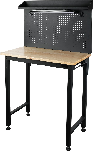 Hyper Tough 36-inch Workbench with Pegboard & Light Deal