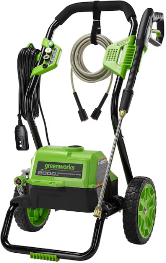 Greenworks 2000-PSI 1.1-GPM Cold Water Electric Pressure Washer Deal