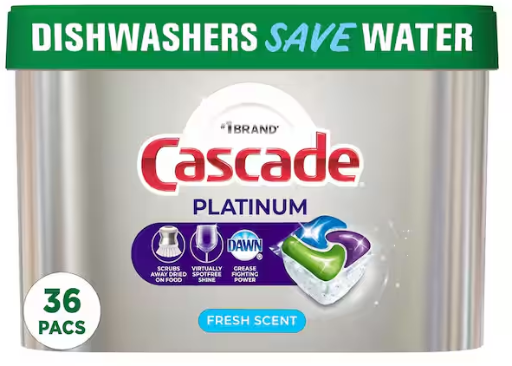 HUGE YMMV | Cascade Platinum Detergent Pods 36-Count Deal