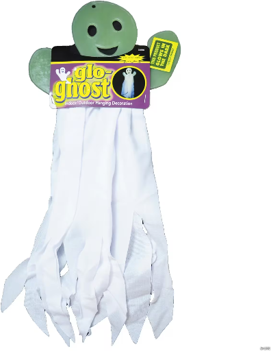 Hanging Glow In The Dark Ghost Decoration