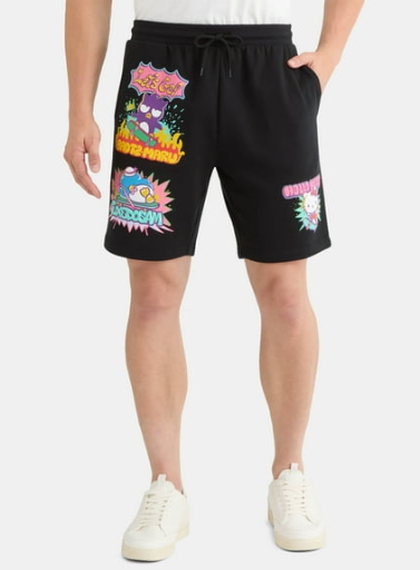 Hello Kitty and Friends Men's Fleece Shorts, 9" Inseam