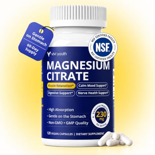 VIVI Youth Magnesium Citrate 230mg Elemental 120 Capsules Deal