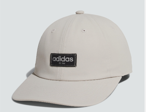 adidas Men's Court Relaxed Strapback Hat (Beige/Black) Deal