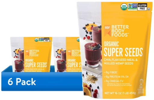 BetterBody Foods Organic Super Seeds 6-Pack 16-Oz