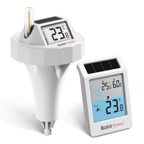 BaldrTherm Solar Powered Digital Pool Thermometer Floating Deal