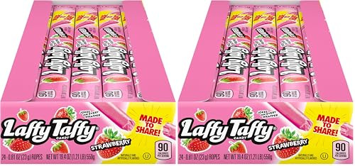 Laffy Taffy Rope Candy 48-Pack 0.81-Oz (Strawberry)