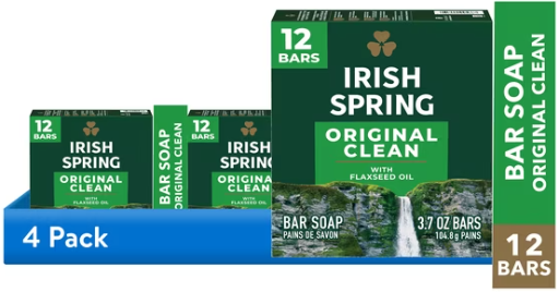 Irish Spring Bar Soap for Men Original Scent 48-Pack Deal