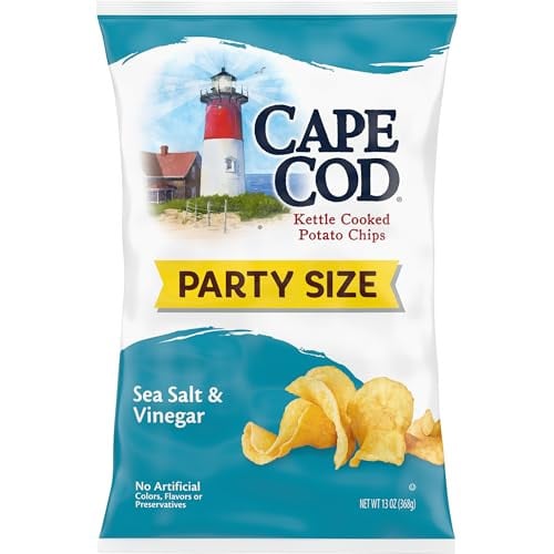 Cape Cod Sea Salt & Vinegar Kettle Potato Chips 13-Ounce Deal