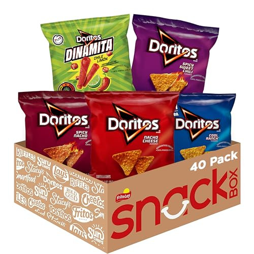 Doritos Flavored Tortilla Chips 40-Count Variety Pack