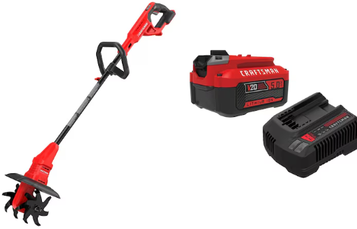 CRAFTSMAN V20 20-Volt Battery Cultivator Kit with 5.0Ah Lithium-Ion Battery and Charger Deal
