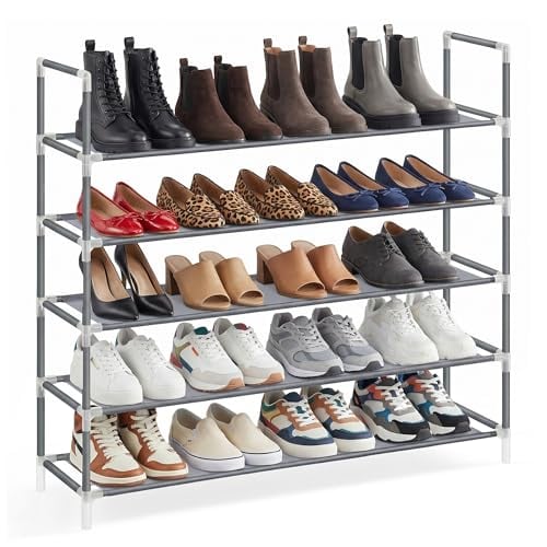 SONGMICS HOME Slim 5-Tier Metal Shoe Storage Organizer Deal