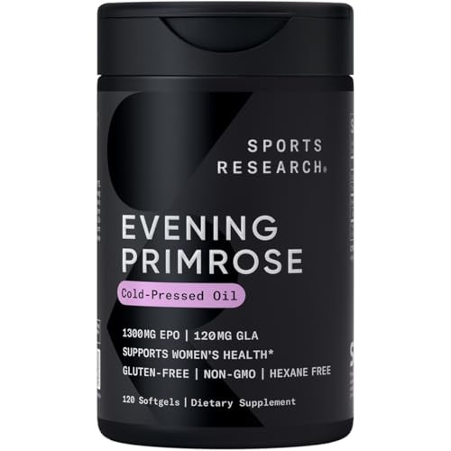 Sports Research 120-Count Evening Primrose 1300mg Softgels