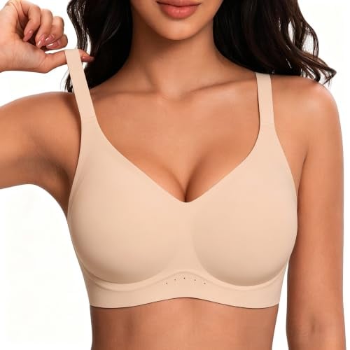 HORISUN Wireless Full Coverage Push Up Comfortable Seamless Jelly Bra