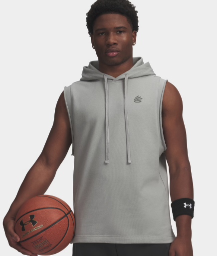 Under Armour Men's Curry Sleeveless Hoodie (Anthracite)