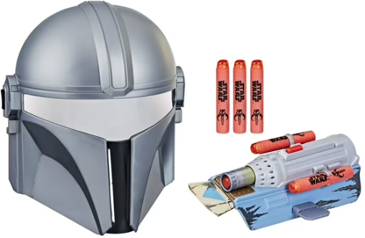 STAR Wares Nerf The Mandalorian Rocket Gauntlet + Mask Set