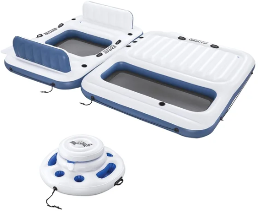 Hydro Force Bloc Party 8-Person Modular Inflatable Party Island and Floating Cooler Deal