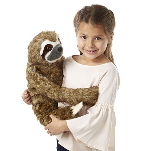 Melissa & Doug Lifelike Plush Sloth Stuffed Animal 12" x 14.5" x 9"