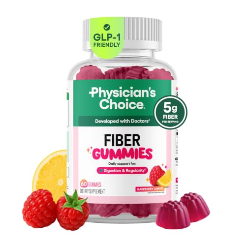 Physician's CHOICE Fiber Gummies for GLP-1 Support 60 Count