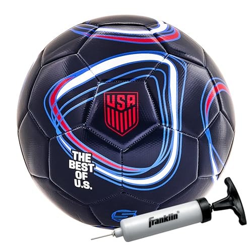 Franklin Sports Official USSF Size 5 Soccer Ball w/ Pump