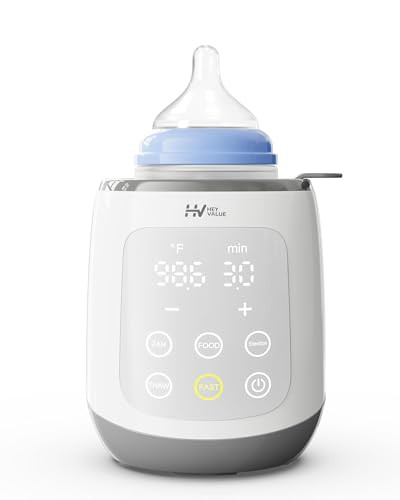 HEYVALUE 10-in-1 Fast Baby Bottle Warmer for Breastmilk