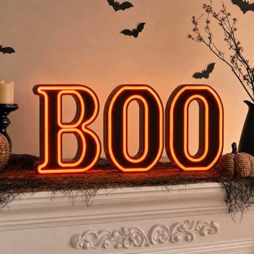 BOO Light Up Halloween Sign Deal