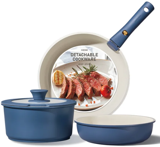 Carote 24-Piece Nonstick Cookware Set with Detachable Handle Deal