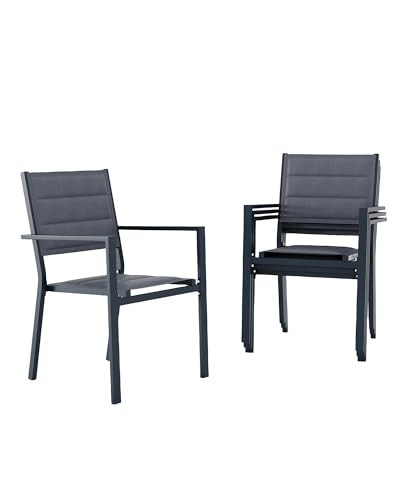 Aluminum Dining Chairs 4-Pack