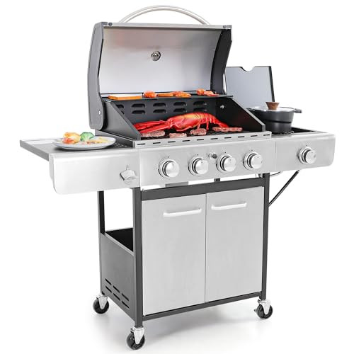Captiva Designs 4-Burner Propane Gas Grill