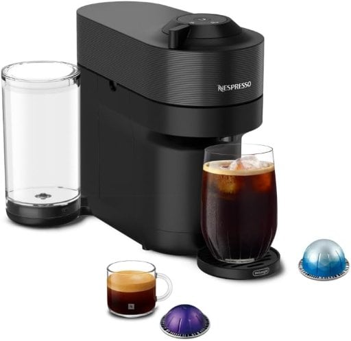 Nespresso Vertuo Pop+ Coffee Machine & Samra Origins Pods by De'Longhi