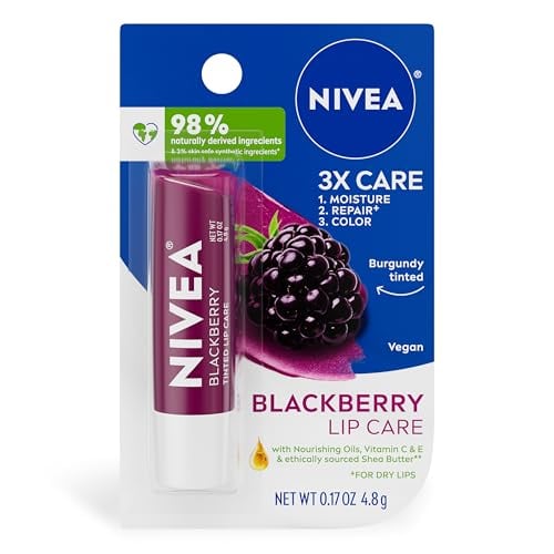 NIVEA Lip Balm Blackberry 2-Count Deal