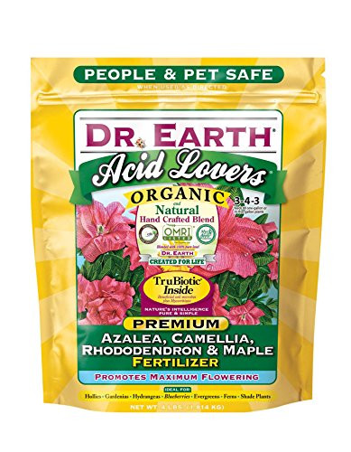 Dr. Earth Acid Lovers Azalea, Camellia, Rhododendron & Maple Fertilizer 4-Pound