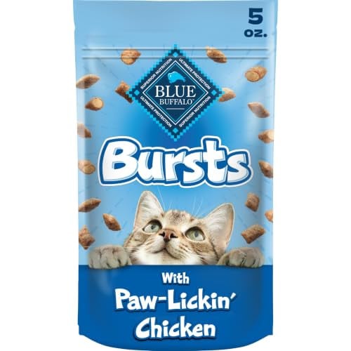 Blue Buffalo Bursts Paw-Lickin’ Chicken Crunchy & Creamy Cat Treats, 5 oz. Deal