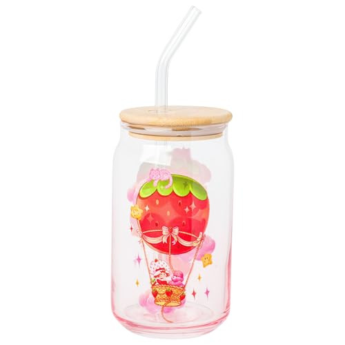 16-Ounce Silver Buffalo Care Bears & Strawberry Shortcake Tumbler w/ Bamboo Lid