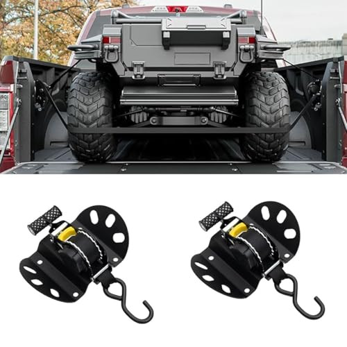 Heavy-Duty Adjustable Retractable Ratchet Straps