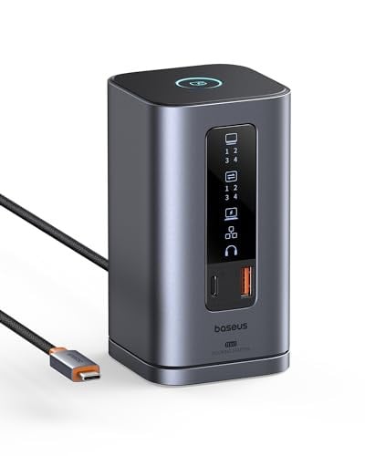 Baseus Spacemate 11-in-1 USB-C Docking Station with Triple 4K HDMI & DP, 10Gbps USB-C & USB-A, Ethernet, Audio Deal