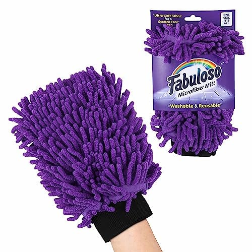 Fabuloso Microfiber Cleaning Mitt Glove (Purple) Deal