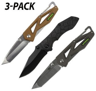 Sanrenmu Folding Pocket Knives Vol. 12 3-Pack