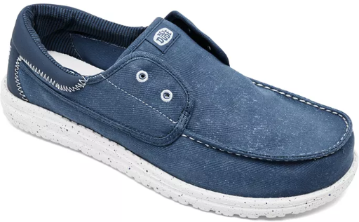 Hey Dude Men's Wally Cru Stretch Canvas Casual Moccasin Sneakers Deal