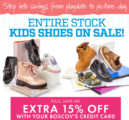 Boscovs Back to School Shoes & Fashion Sale Deal